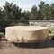 Pure Garden Round Outdoor Table Cover - 94in Heavy-Duty 600D Polyester Canvas with UV 50+ and Waterproof Backing 50-LG1300 - alternate 4
